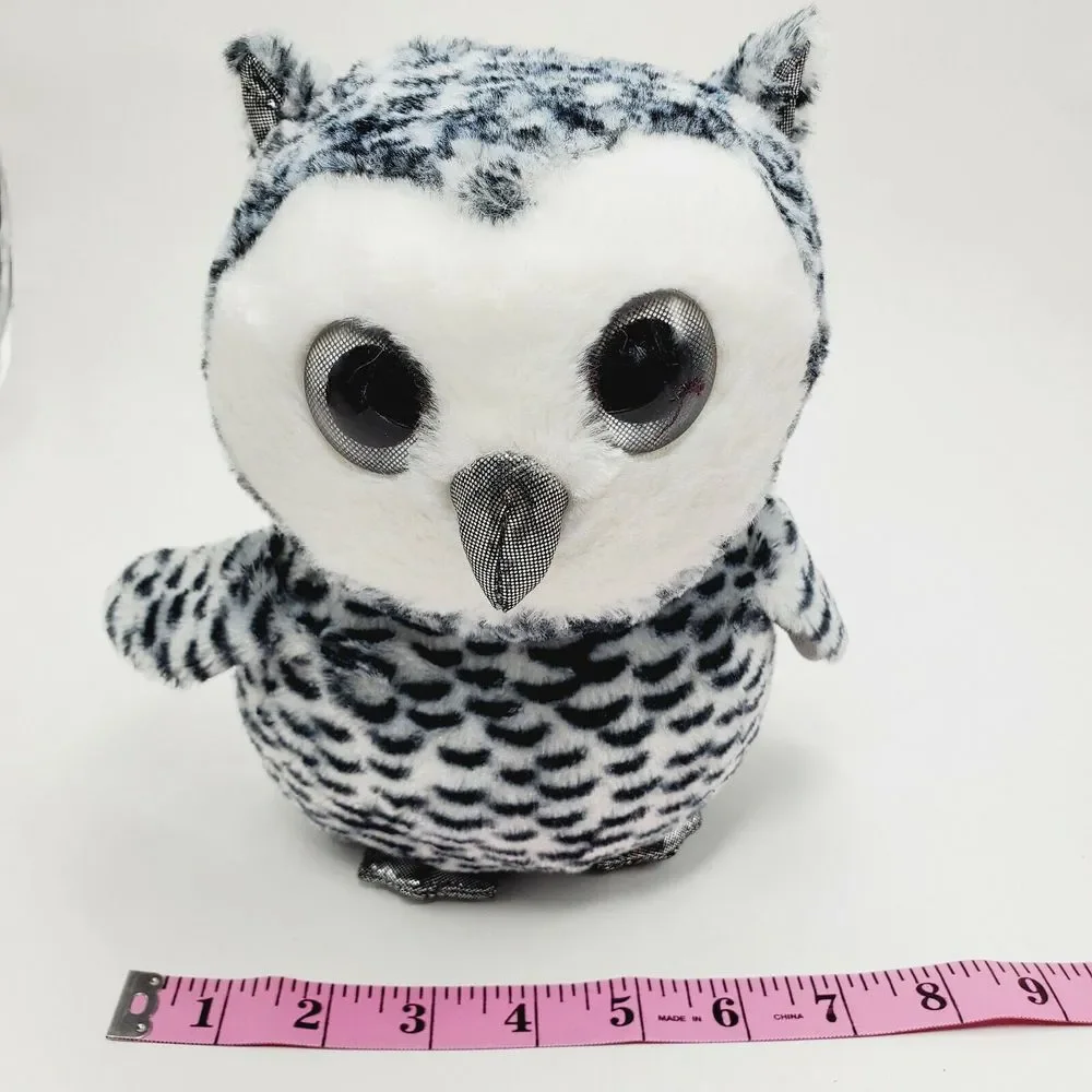 Scent Sations Plush‎ Snowy Owl The Toy Factory Black and White S2 Bubblegum